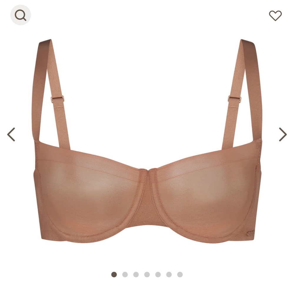 SKIMS NO SHOW UNLINED BALCONETTE BRA SIENNA